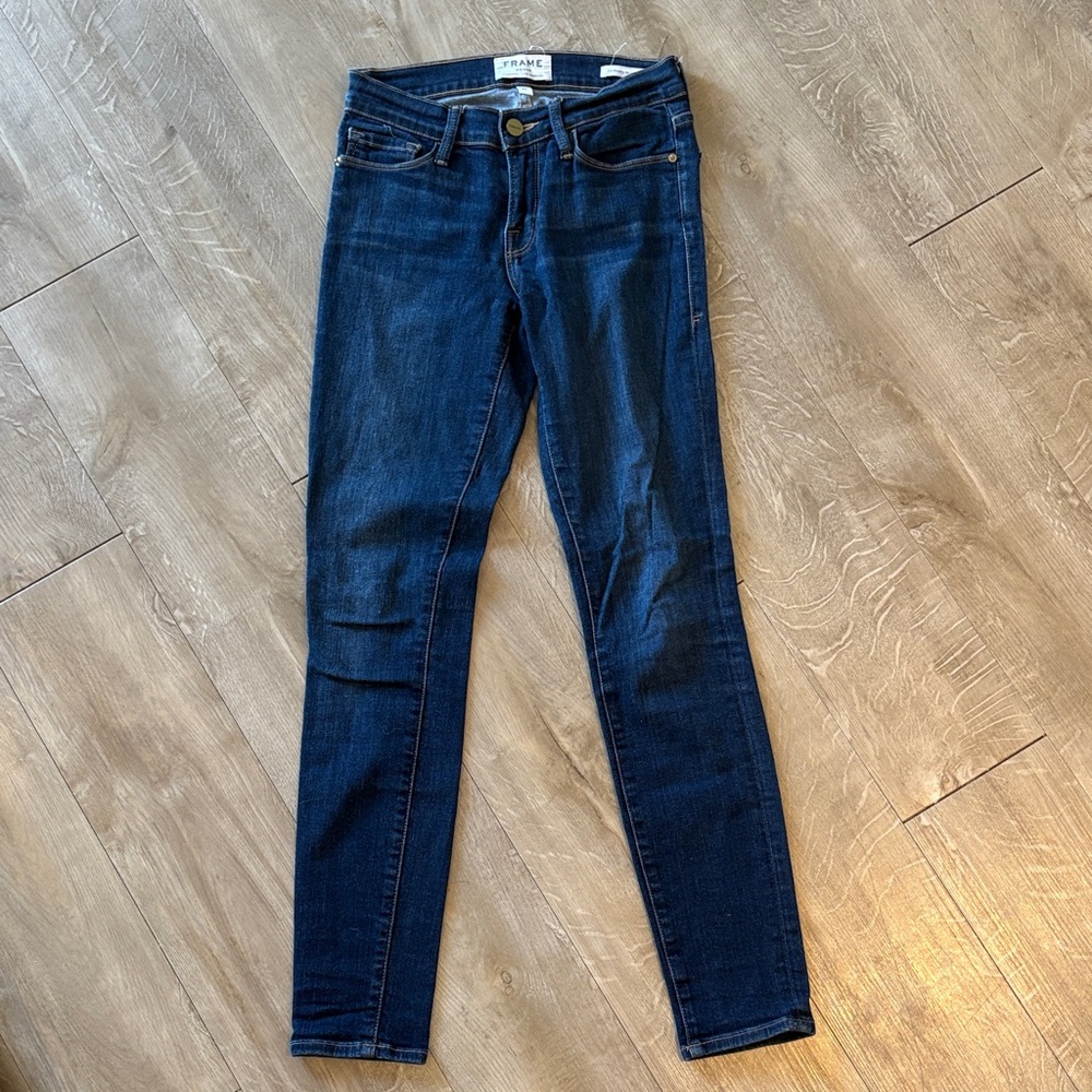 Frame Denim Skinny Jeans Size 25 Dark Wash